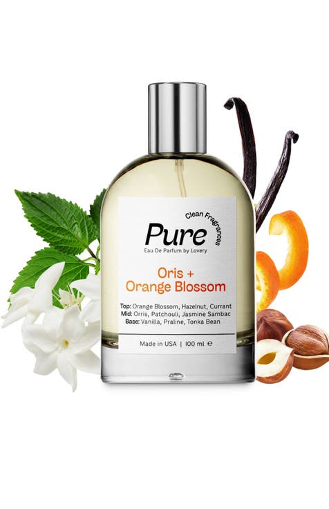 Pure Oris and Orange Blossom Eau de Parfum, Made in France 3.4 oz