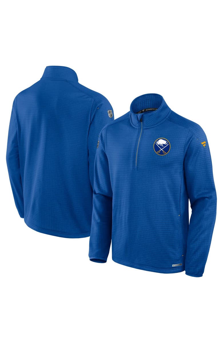 FANATICS Men's Fanatics  Royal Buffalo Sabres Authentic Pro Rink Quarter-Zip Jacket, Main, color, 