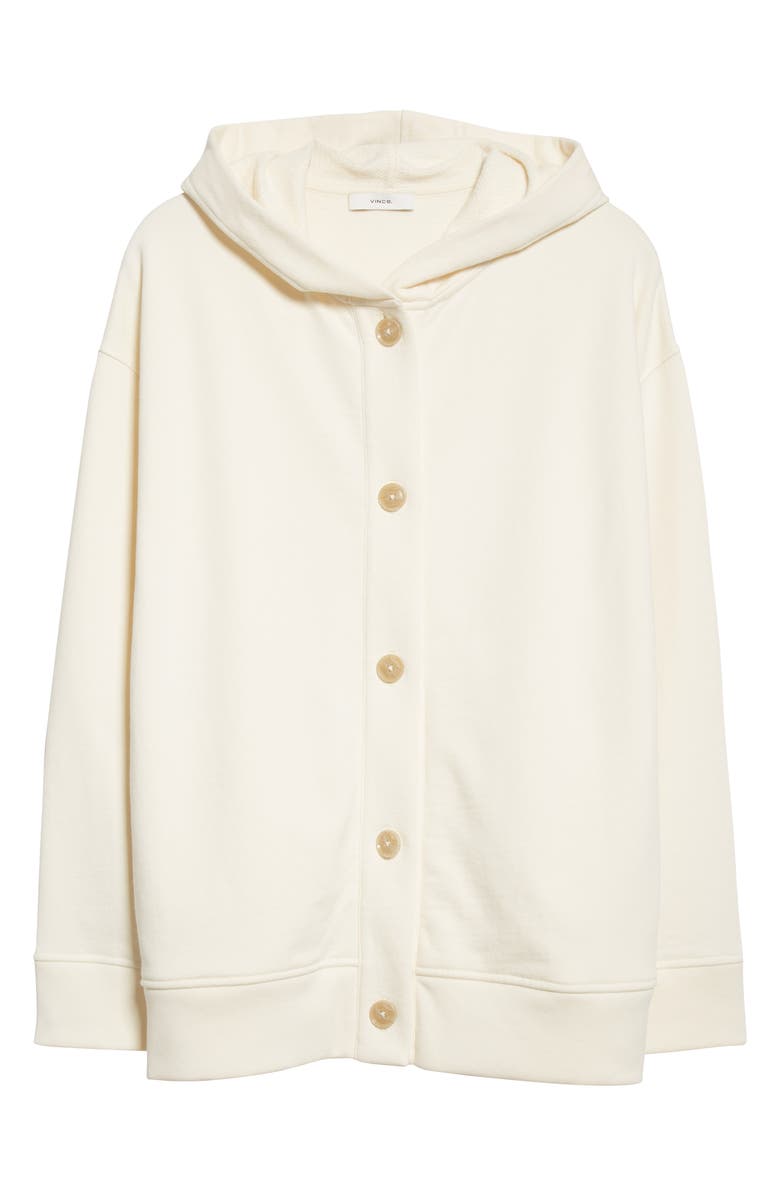 Vince Hooded Cotton Cardigan, Alternate, color,