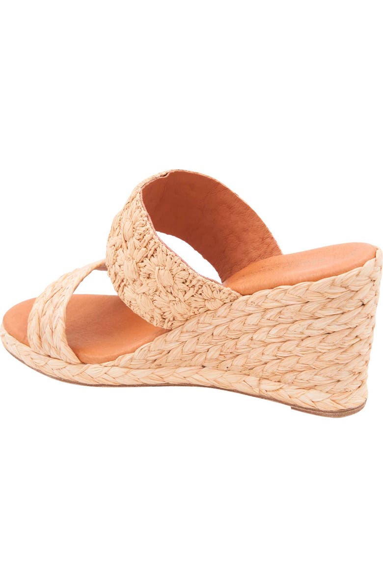 André Assous Nolita Wedge Slide Sandal, Alternate, color, Natural