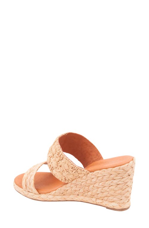 Andre Assous Women's Nolita Raffia Espadrille Wedge Sandals