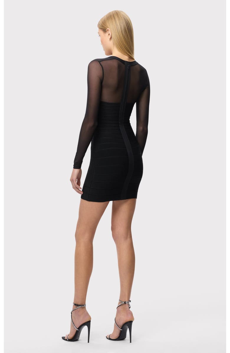 Herve Leger The Yasmin Dress, Alternate, color, Black