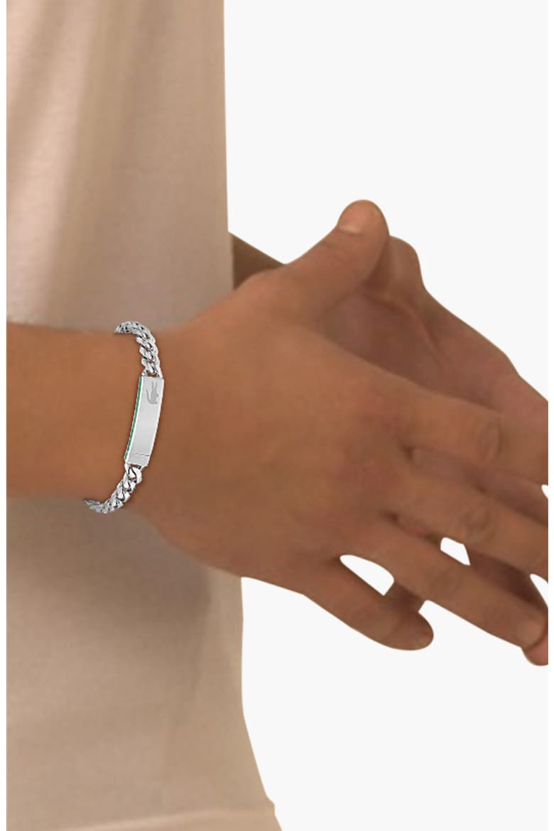 Men's Baseline Bracelet, Alternate, color, SILVER
