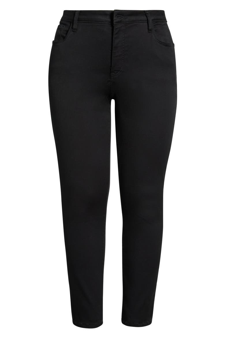 Reese High Waist Straight Leg Jeans, Main, color, BLACK