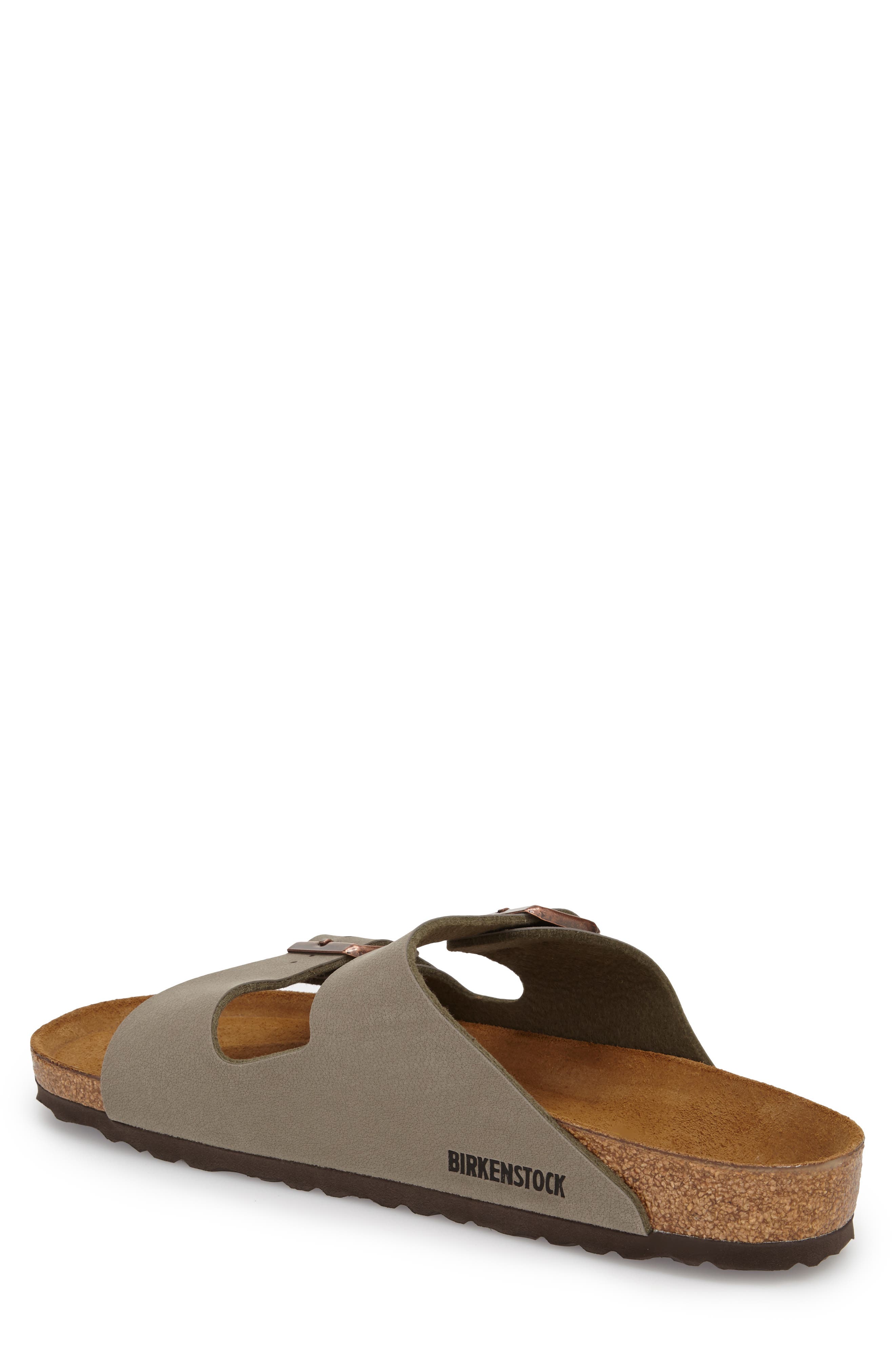 Birkenstock Arizona Slide Sandal, Alternate, color, Stone Birkibuc