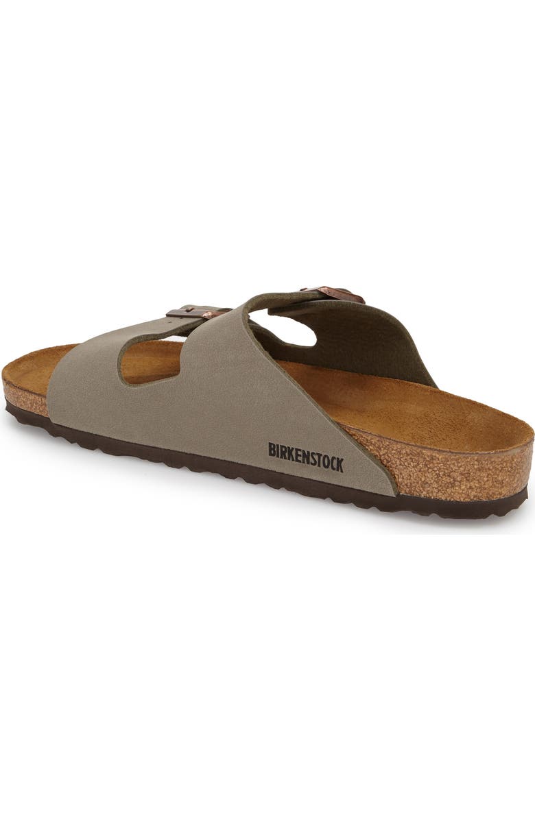 Birkenstock Arizona Slide Sandal, Alternate, color, Stone Birkibuc