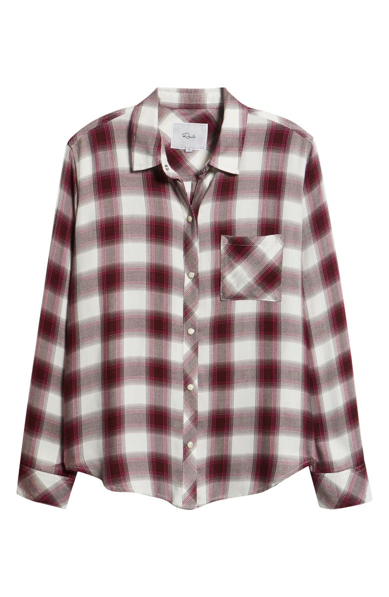 Rails Hunter Plaid Button-Up Shirt, Alternate, color, Rasberry Wine