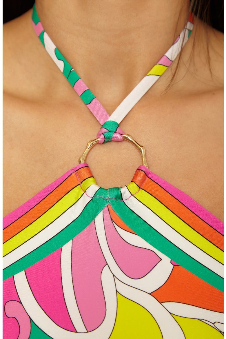 Elara Reversible High-Neck Tankini Top, Alternate, color, MULTI