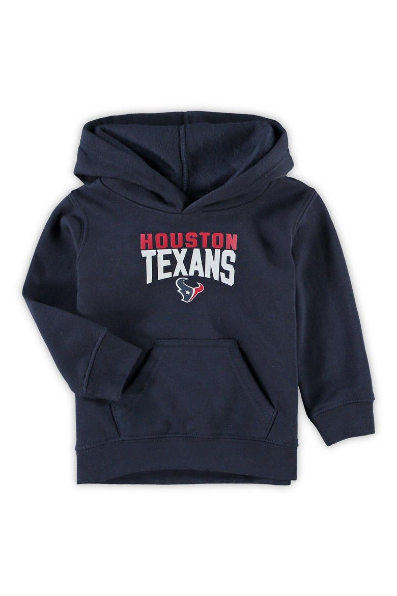 Toddler Navy/Heathered Gray Houston Texans Fan Flare Pullover Hoodie & Sweatpants Set, Alternate, color, Navy