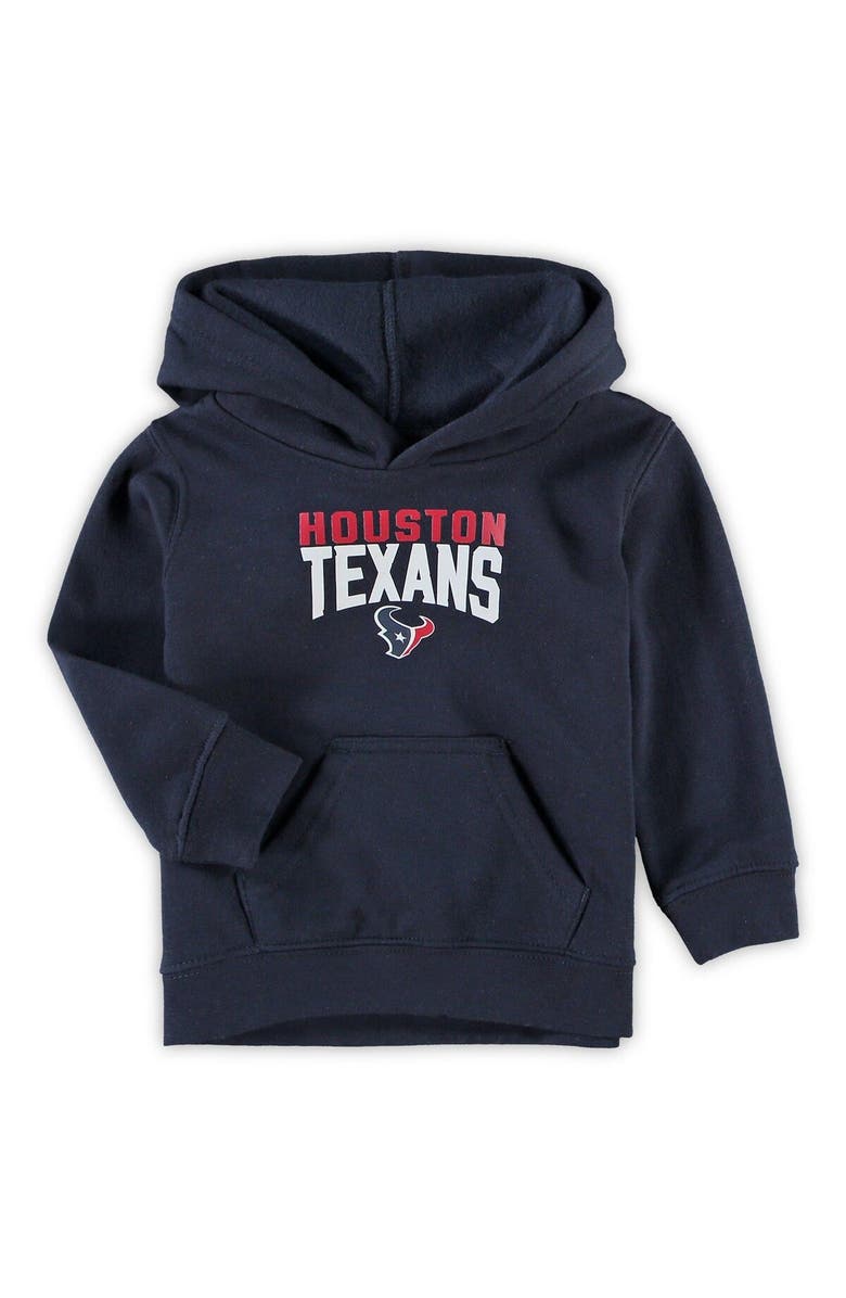 Outerstuff Toddler Navy/Heathered Gray Houston Texans Fan Flare Pullover Hoodie & Sweatpants Set, Alternate, color, 