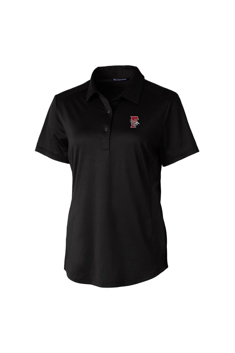 Women's  Cutter & Buck  Black Fresno Grizzlies Prospect Textured Stretch Polo, Alternate, color, Black