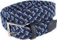 Trafalgar Big and Tall Edward 35mm European Weave Golf Braided Belt