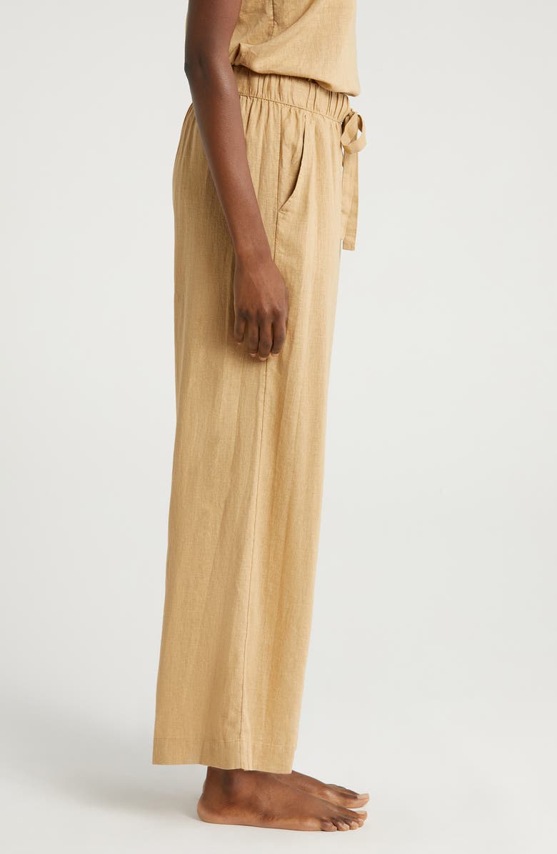 Nordstrom Vacation Linen Blend Pajama Pants, Alternate, color, 