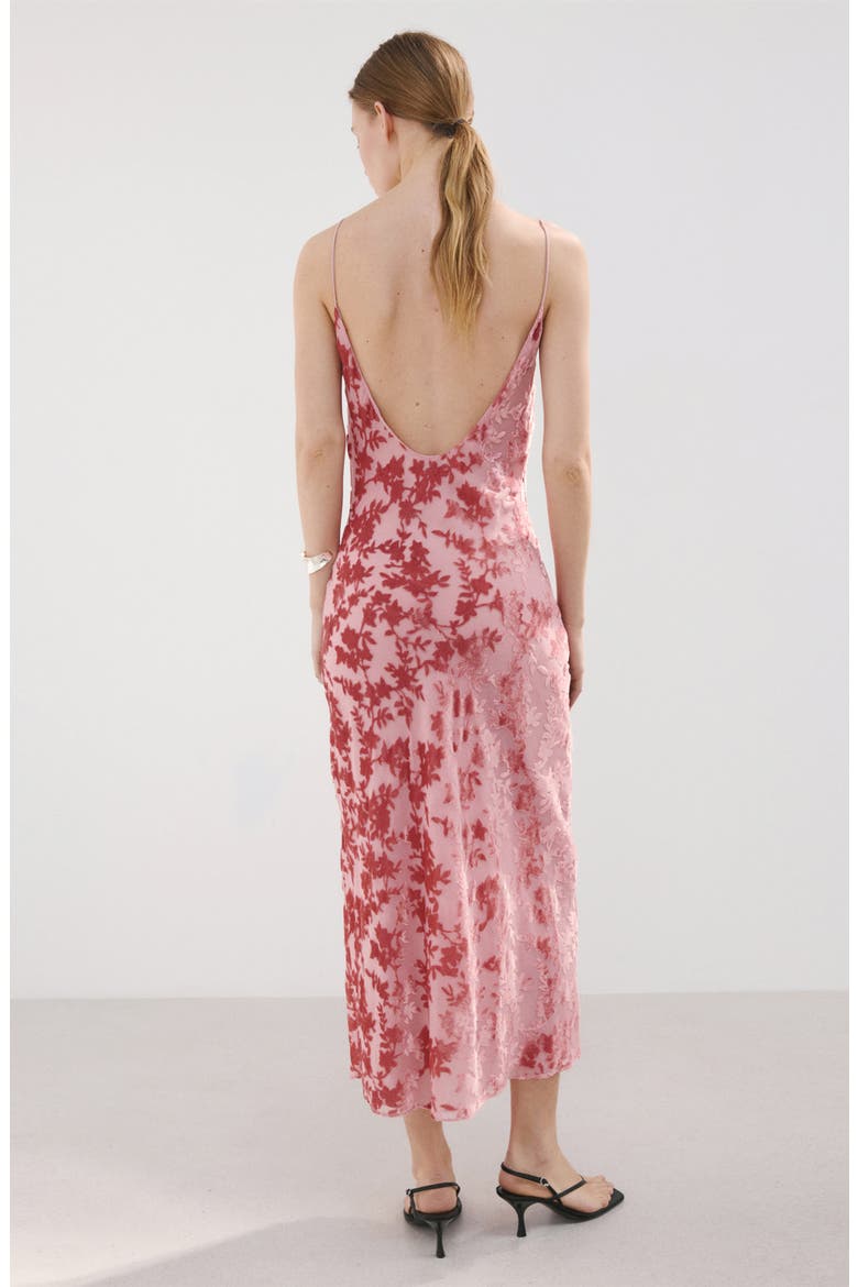 Devor Floral Burnout Sleeveless Maxi Dress, Alternate, color, PASTEL PINK