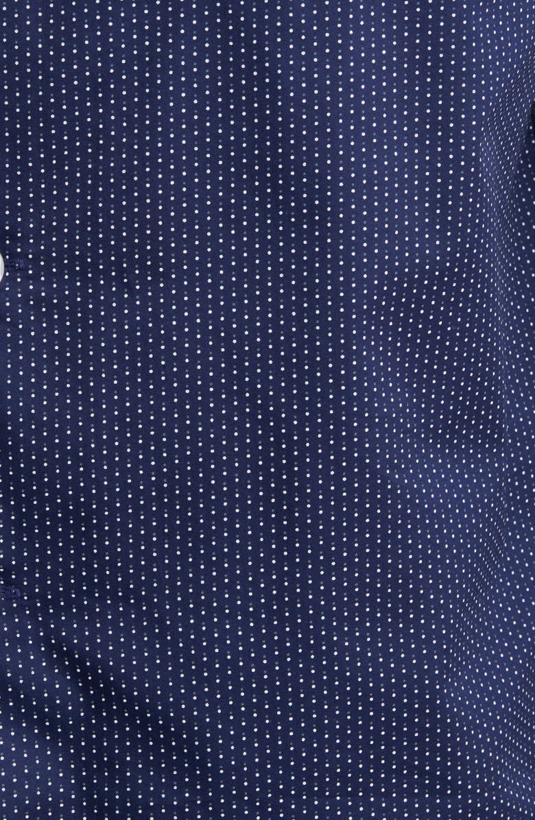 Majestic International Southport Woven Cotton Pajamas, Alternate, color, Navy Dot