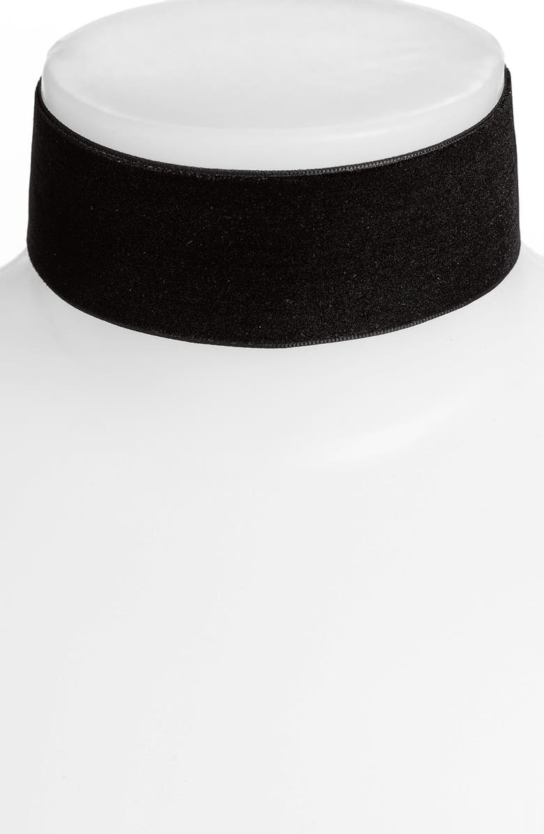 BP. Wide Velvet Choker, Main, color, 