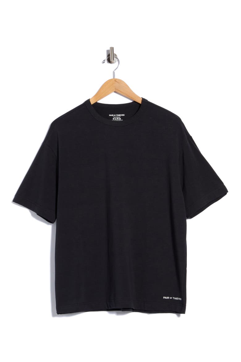 Lounge Boxy T-Shirt, Alternate, color, BLACK