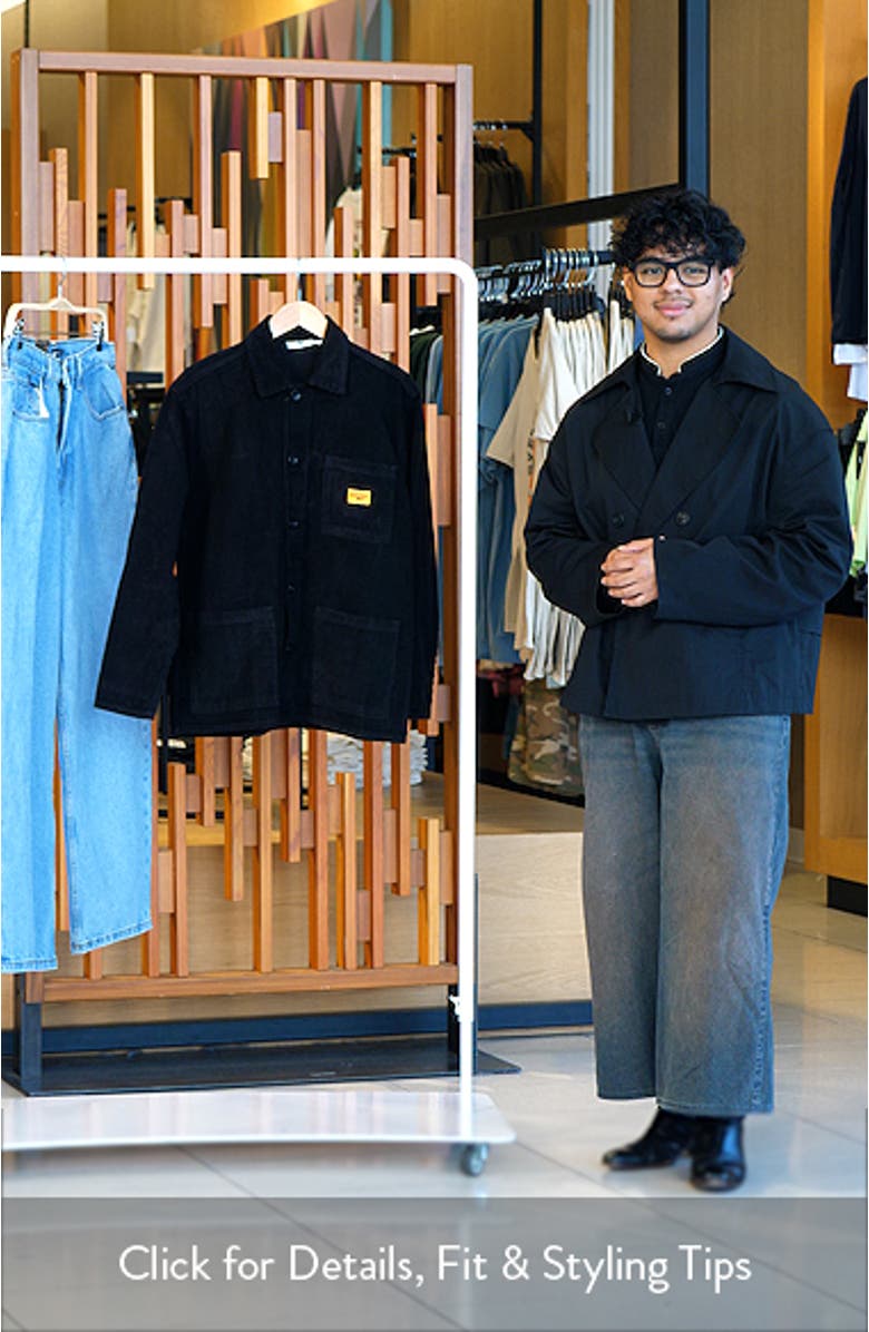 Organic Cotton Corduroy Button-Up Chore Coat, sales video thumbnail