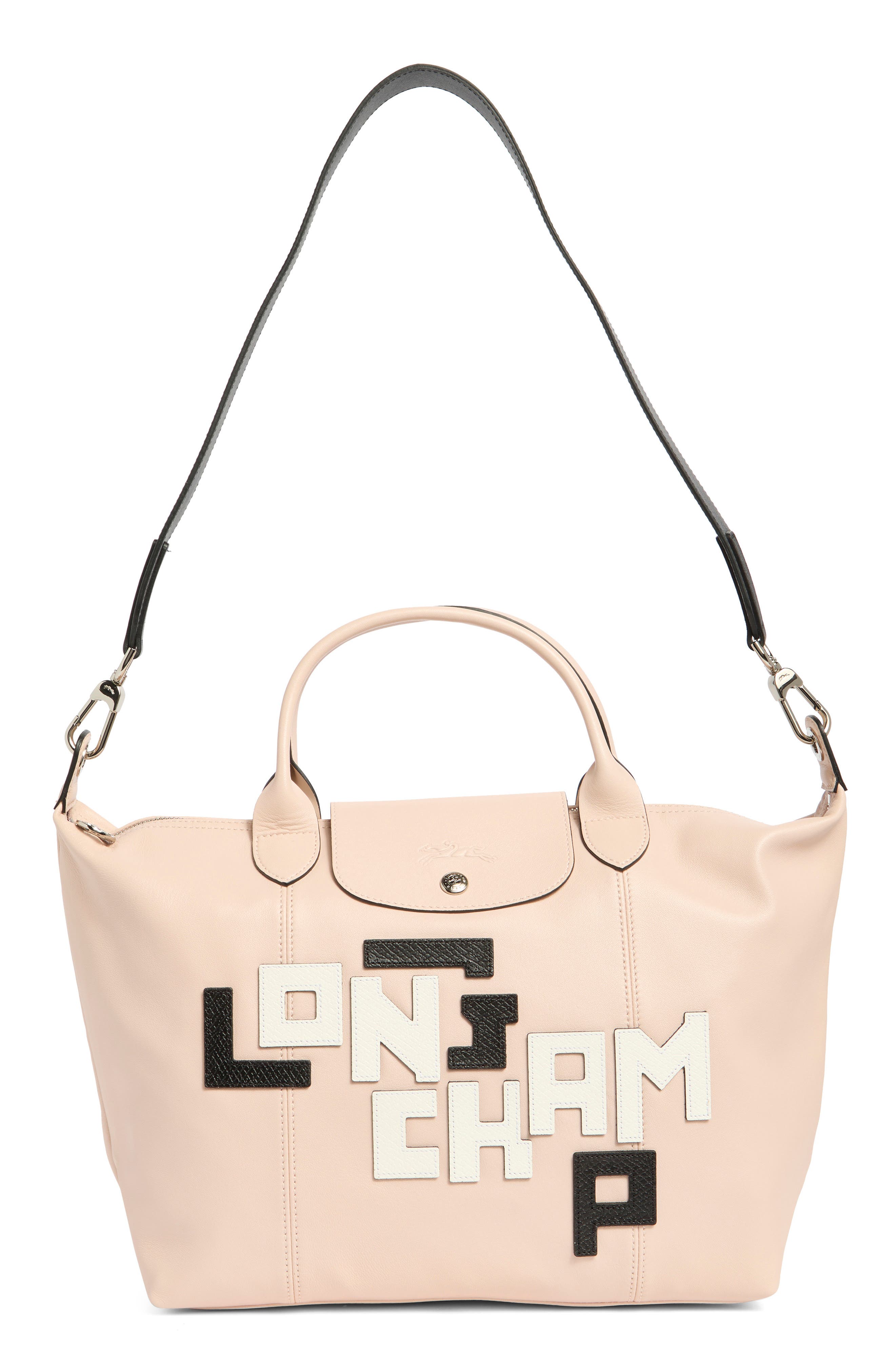 Longchamp Medium Le Pliage Cuir Crossbody Bag