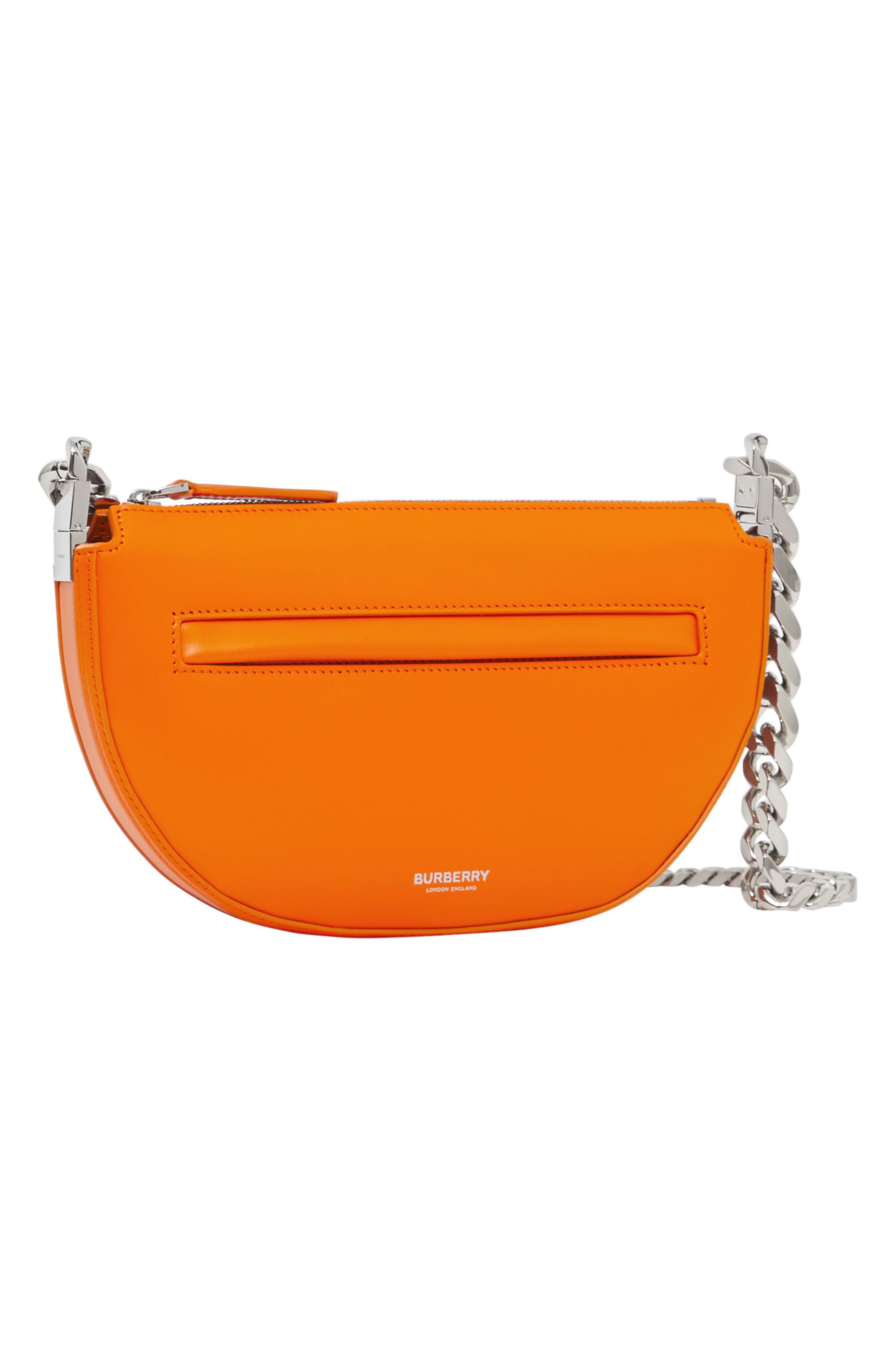 Burberry Mini Olympia Leather Shoulder Bag, Alternate, color, 