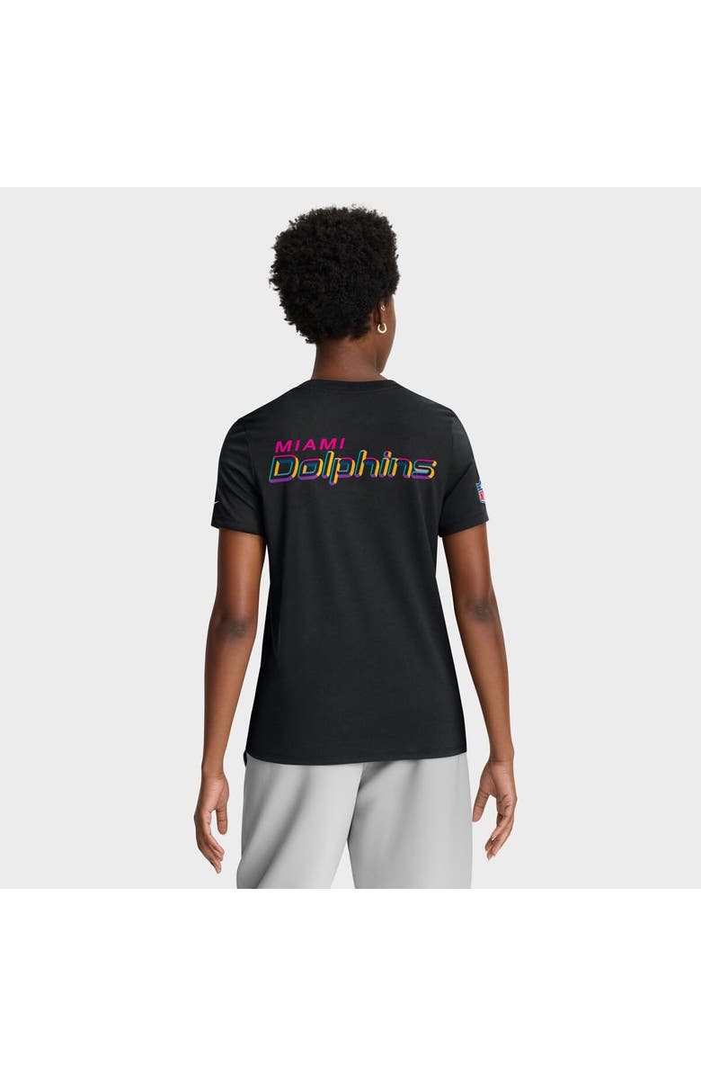 Nike Women's Nike Black Miami Dolphins 2025 NFL Crucial Catch Tri-Blend Dri-FIT T-Shirt, Alternate, color, Black