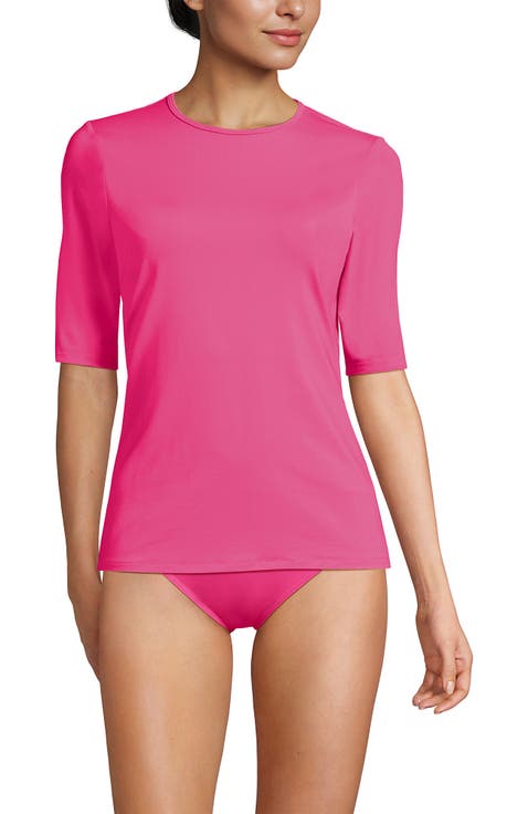 SunShade UPF 50 Elbow Sleeve Rash Guard Swim Tee