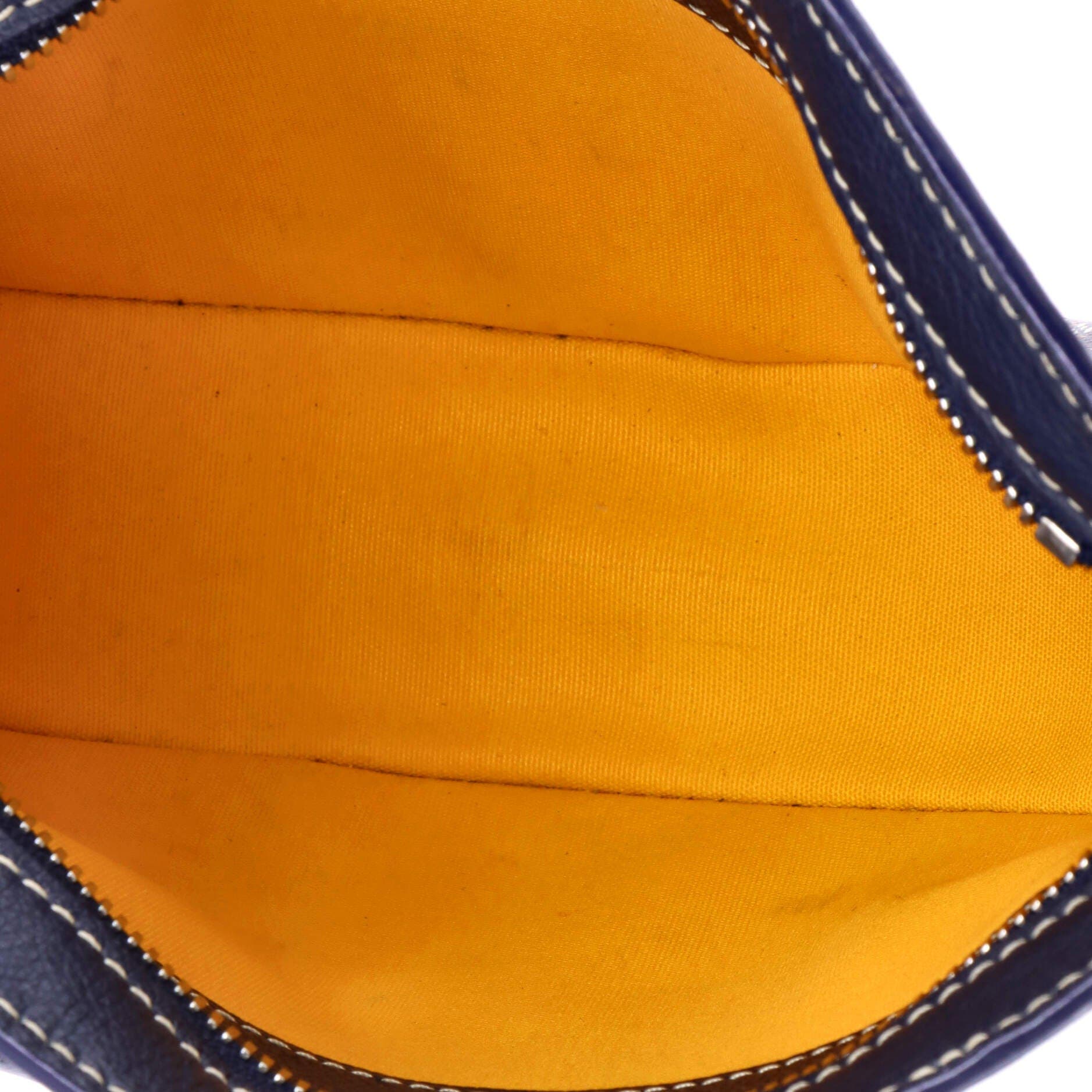 Hirondelle Shoulder Bag Coated Canvas and Leather, Alternate, color, Blue