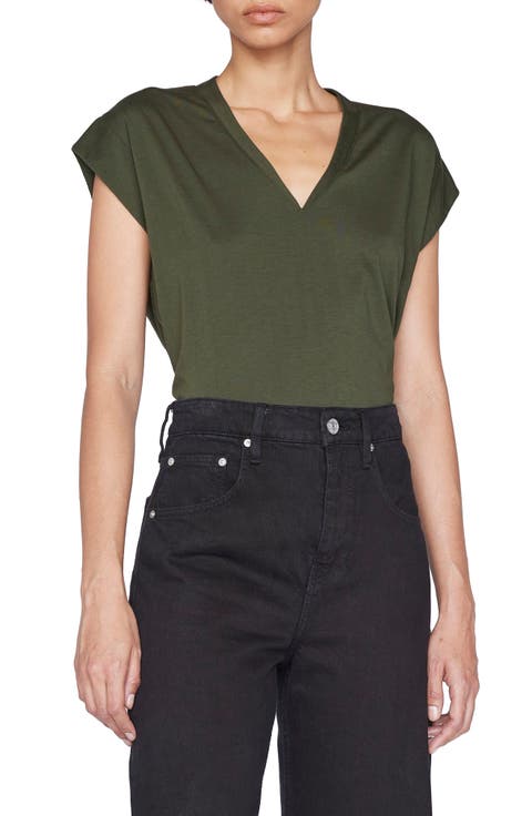 Le Mid Rise V-Neck T-Shirt