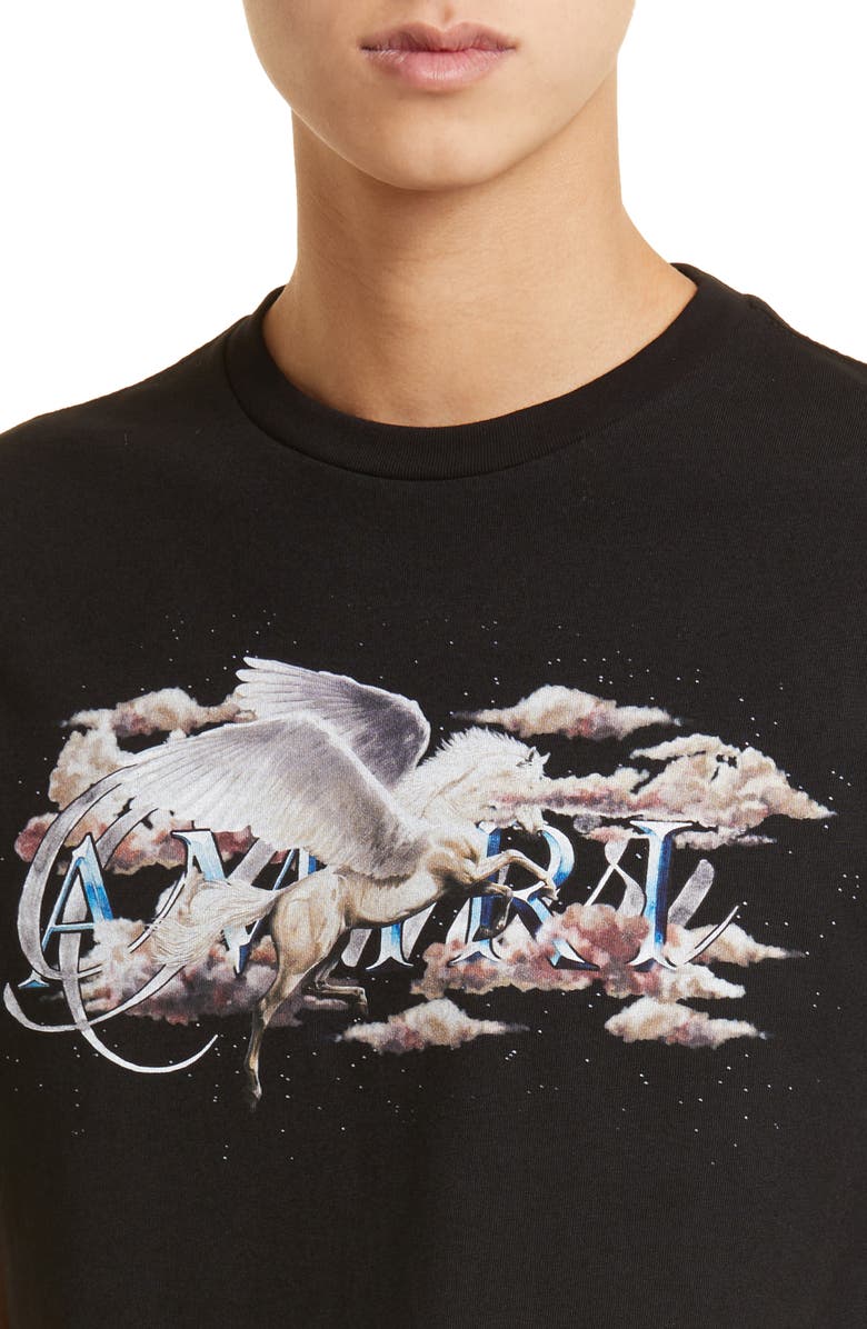 AMIRI Pegasus Logo Graphic Tee, Alternate, color,