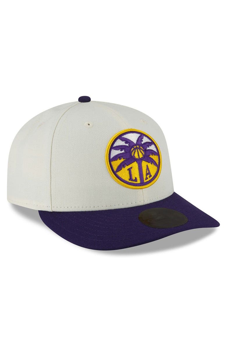 New Era Men's New Era White/Purple Los Angeles Sparks 2023 WNBA Draft 9FIFTY Snapback Hat, Alternate, color, 