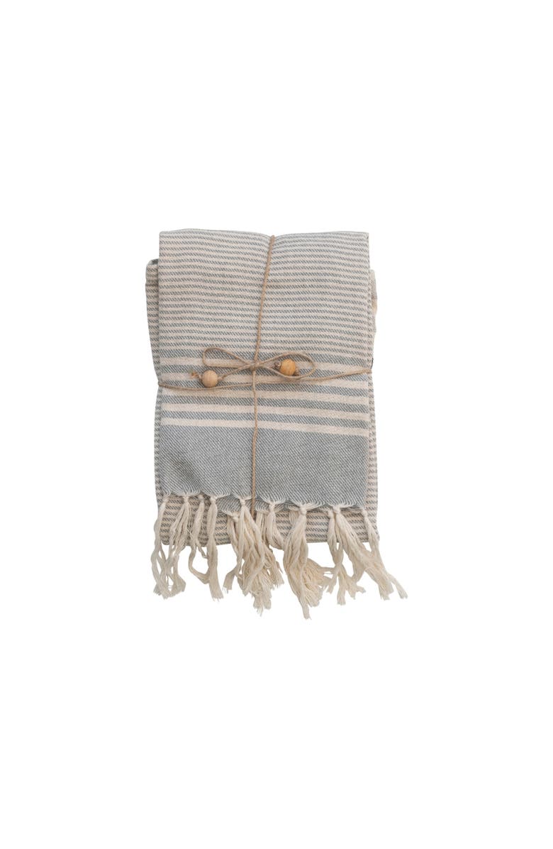 Storied Home Cotton Tea Towels, Main, color, Tan