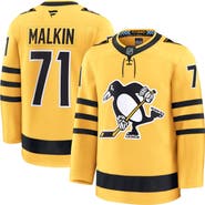 FANATICS Men's Fanatics Evgeni Malkin Gold Pittsburgh Penguins Alternate Premium Player Jersey