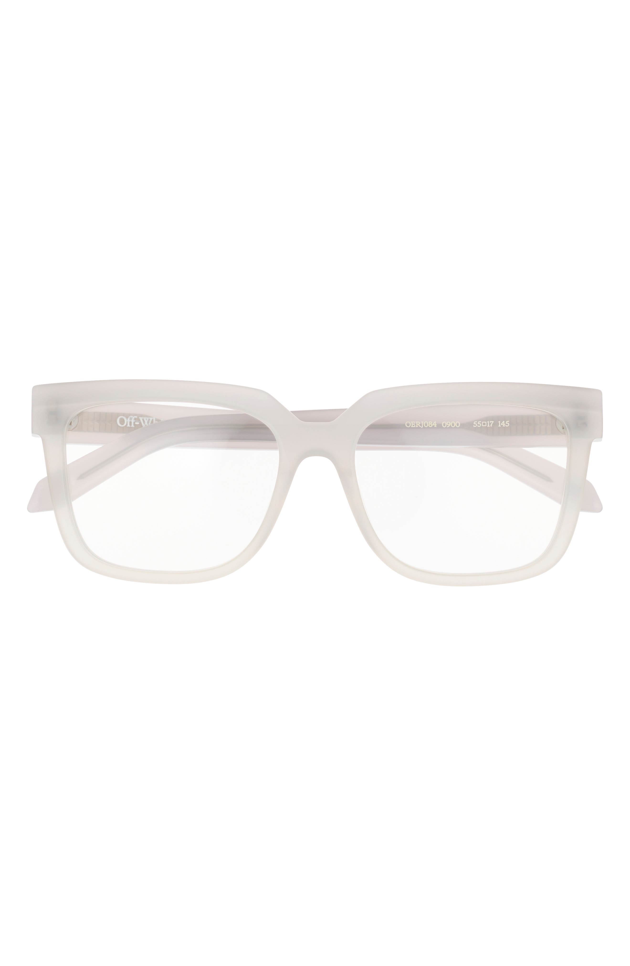 Off-White 55mm Square Reading Glasses