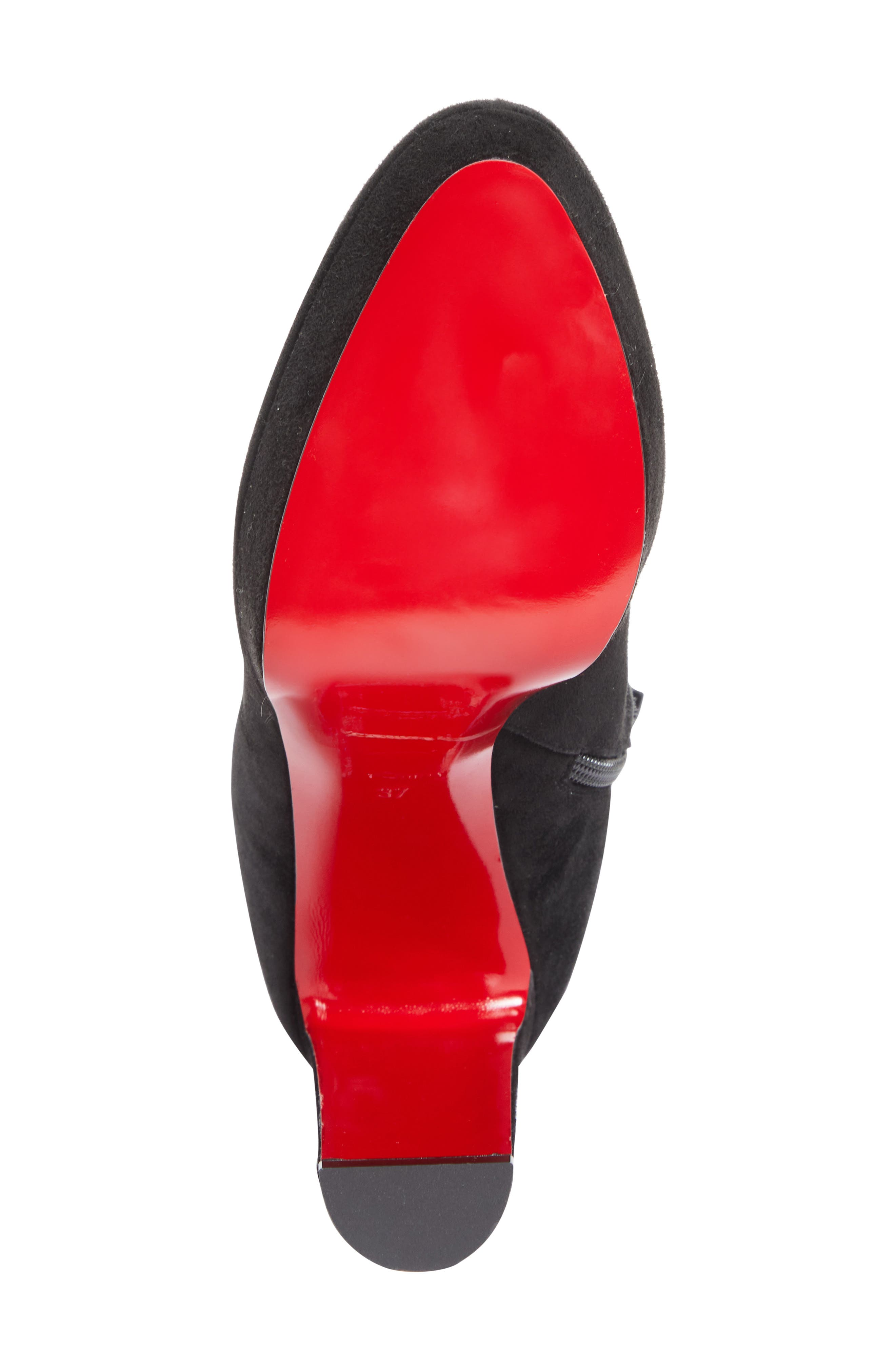 Christian Louboutin Loo Platform Bootie, Alternate, color, Black