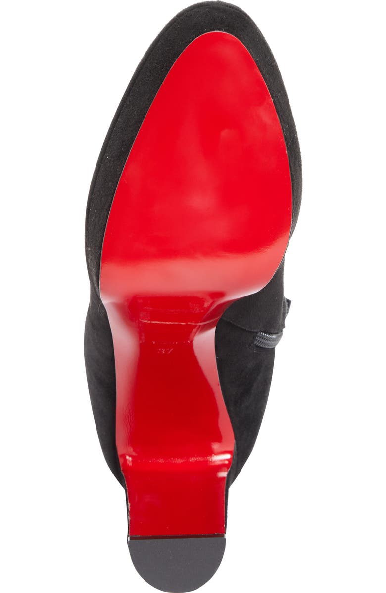 Christian Louboutin Loo Platform Bootie, Alternate, color, Black