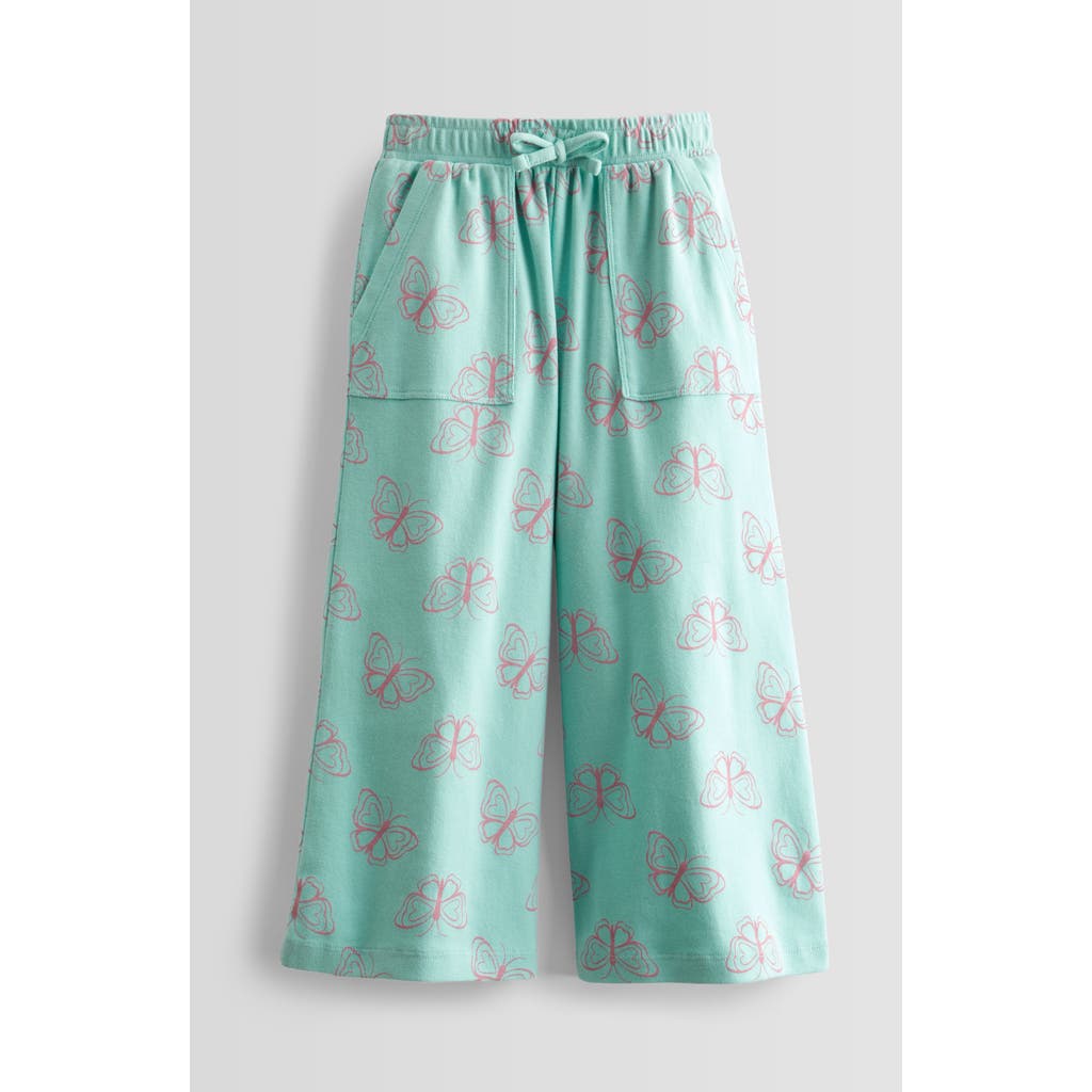 Tucker + Tate Kids' Cotton Wide Leg Pants In Green Yucca Simple Butterflies
