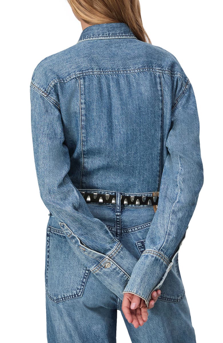 rag & bone Leah Ultra Featherweight Denim Button-Up Shirt, Alternate, color, Liliana