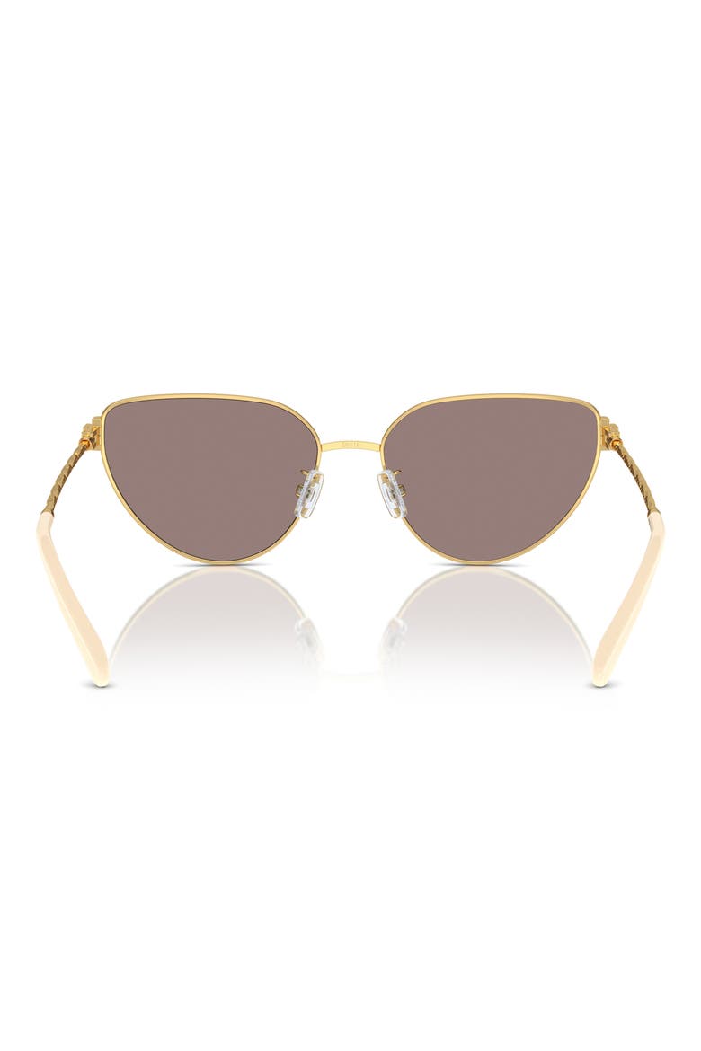 56mm Cat Eye Sunglasses, Alternate, color, GOLD