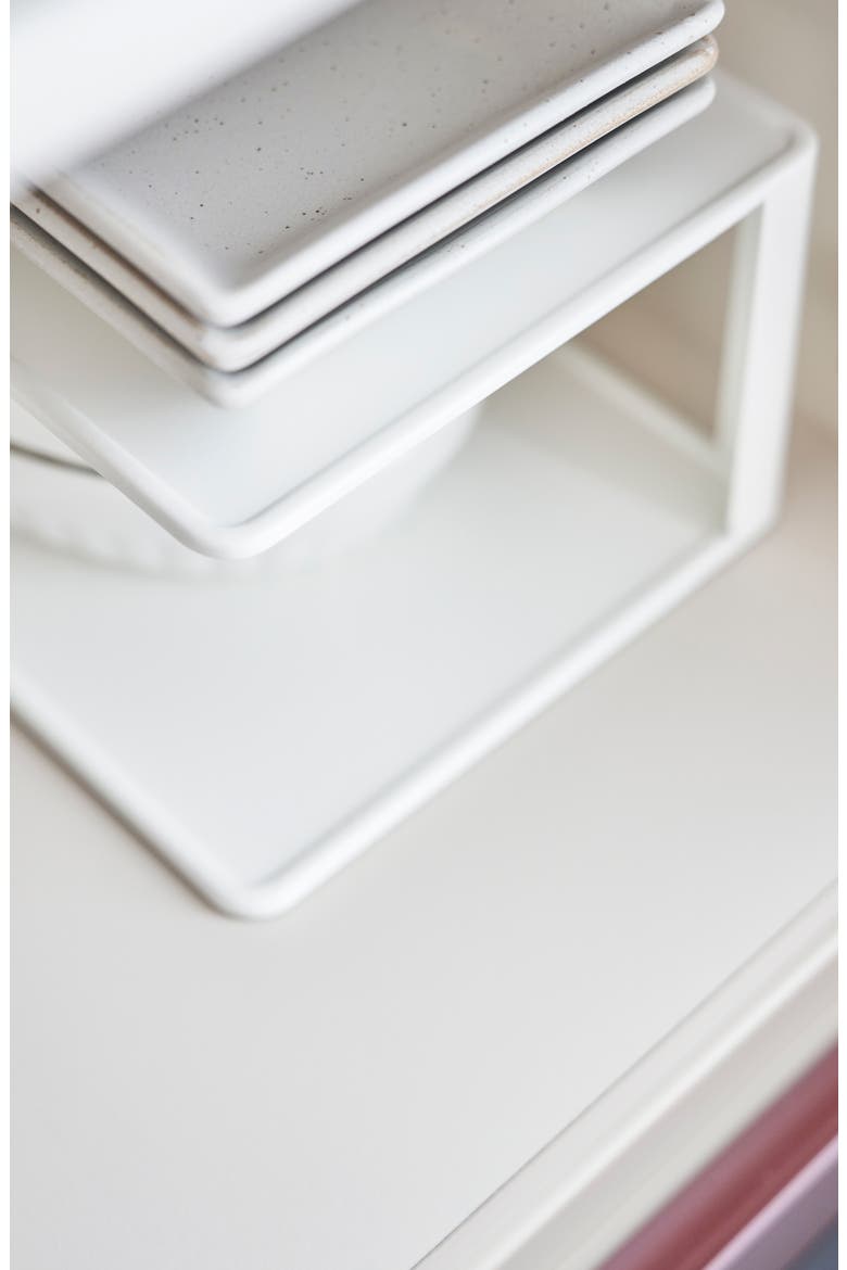 2-Tier Cabinet Organizer, Alternate, color, WHITE