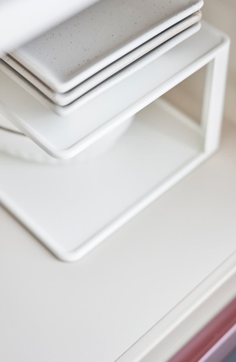 Yamazaki 2-Tier Cabinet Organizer, Alternate, color, White