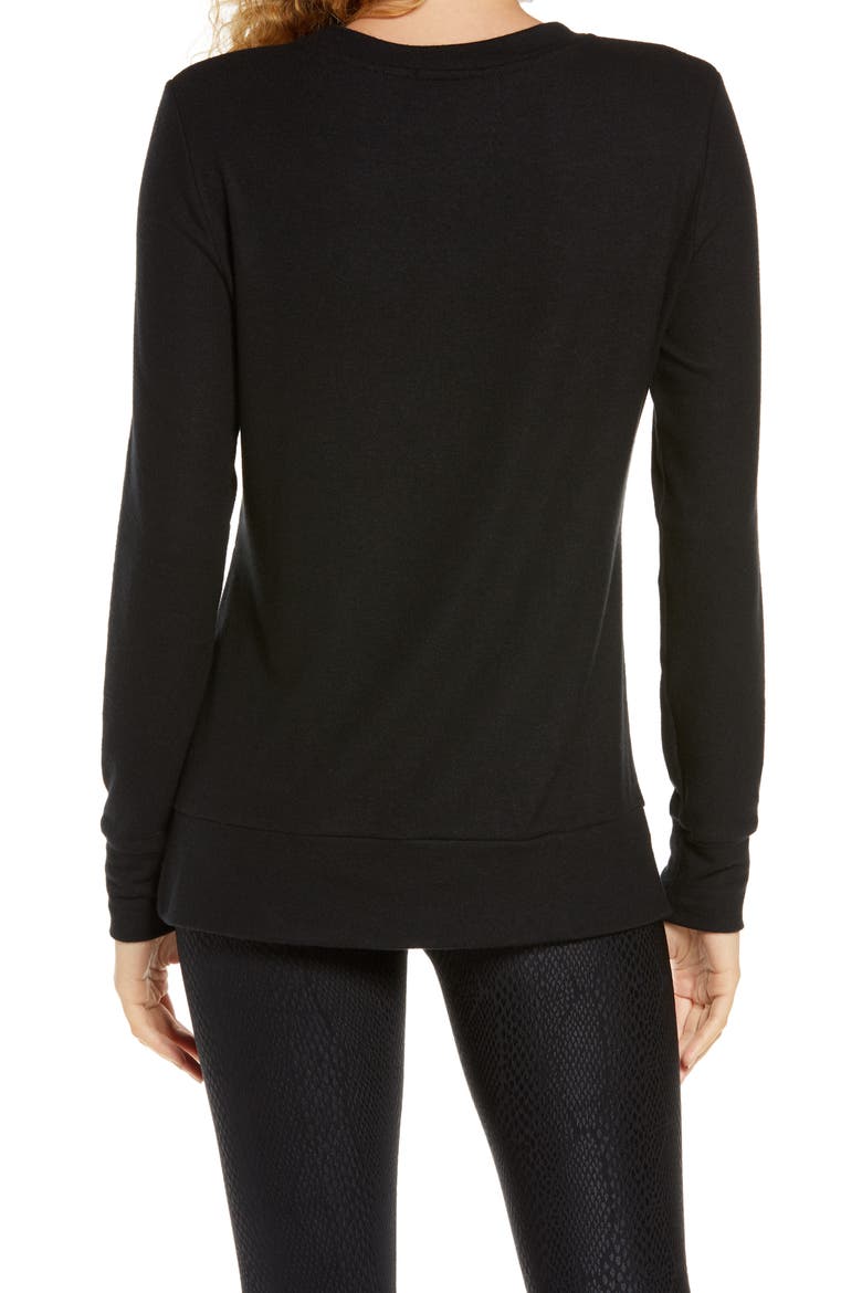Just Chillin' Pullover, Alternate, color, BLACK
