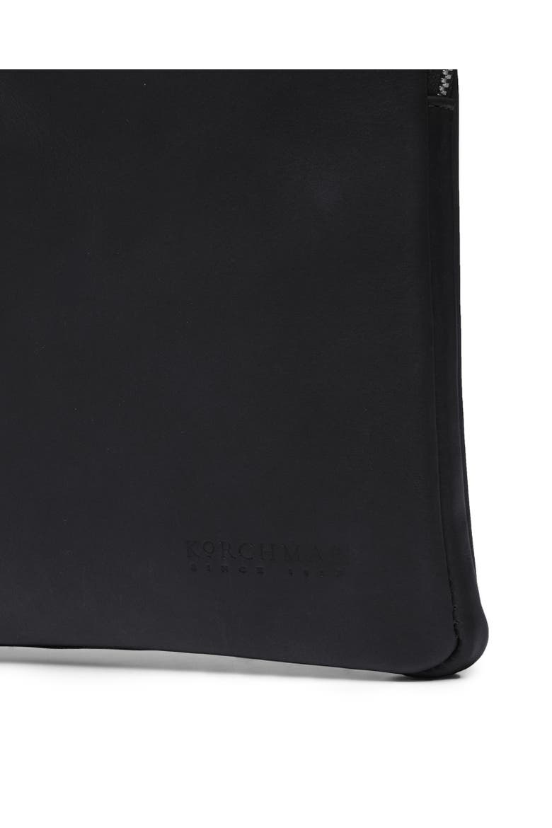 Clifford Leather Laptop Sleeve, Alternate, color, Black