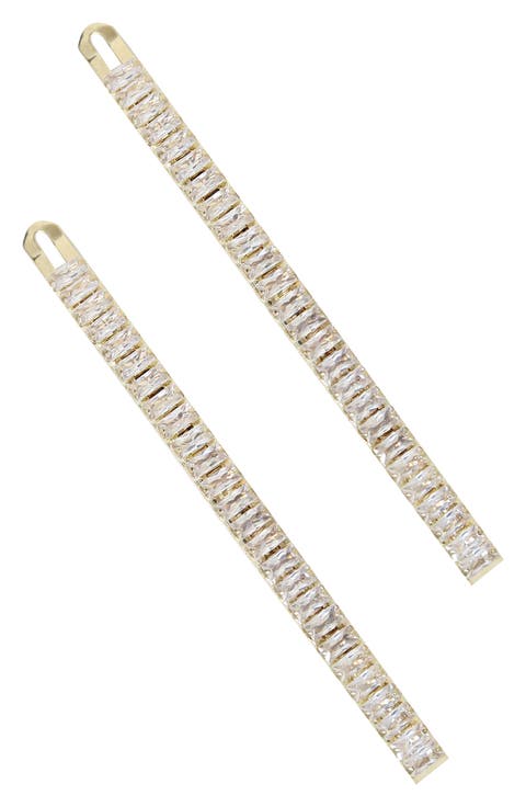 2-Pack Crystal Bobby Pins