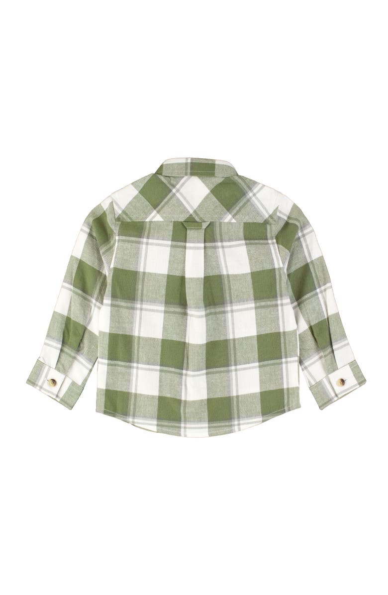 RuggedButts Boys Flannel Long Sleeve Button Down Shirt, Alternate, color, 