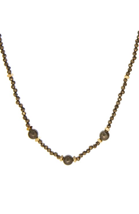 Natural Stone Beaded Necklace