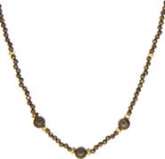 MARLYN SCHIFF Natural Stone Beaded Necklace