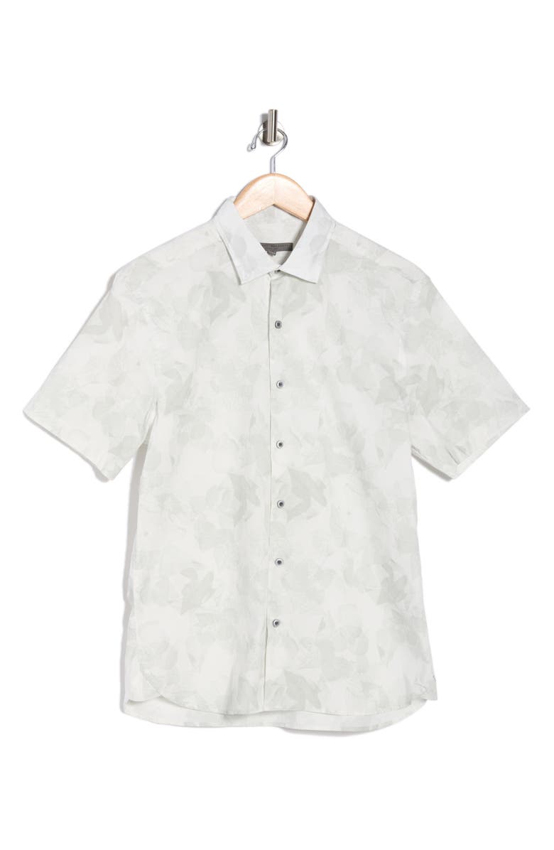 Robert Barakett Gimli Short Sleeve Button-Up Shirt, Main, color, White Multi