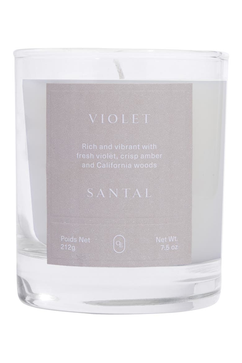 Violet Santal Candle, Main, color, NO COLOR