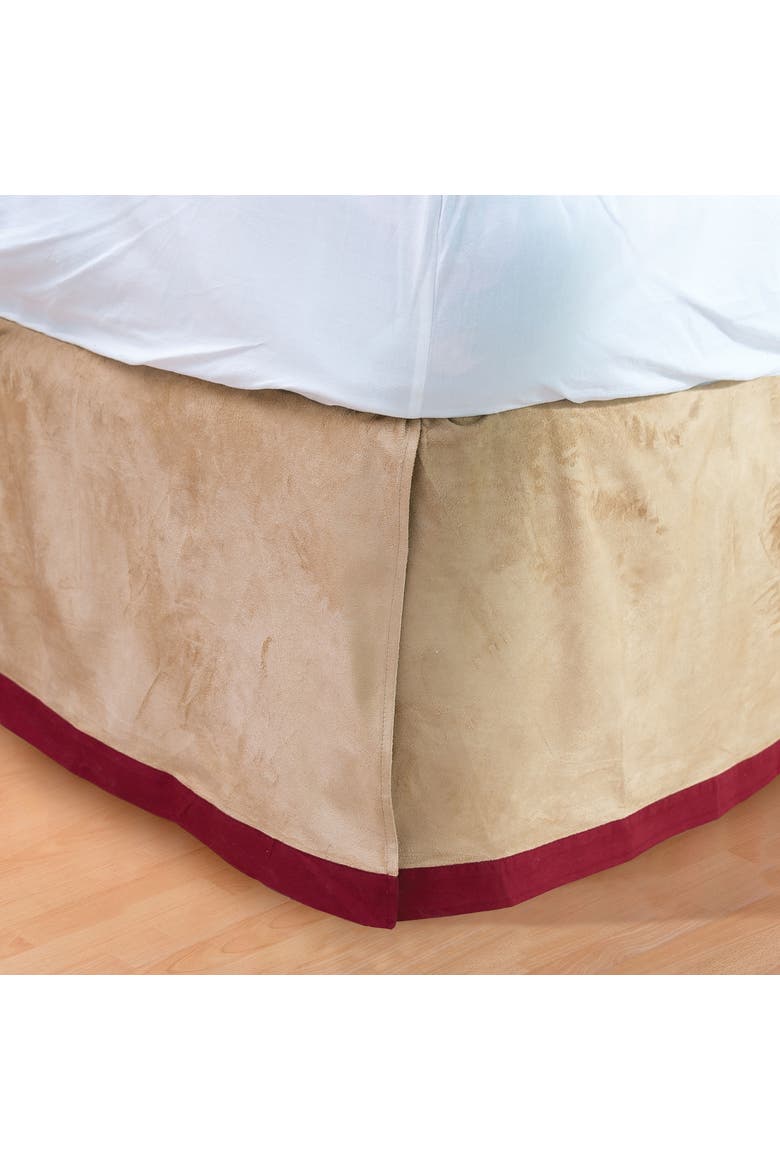 Big Sky Bed Skirt, Alternate, color, Brown