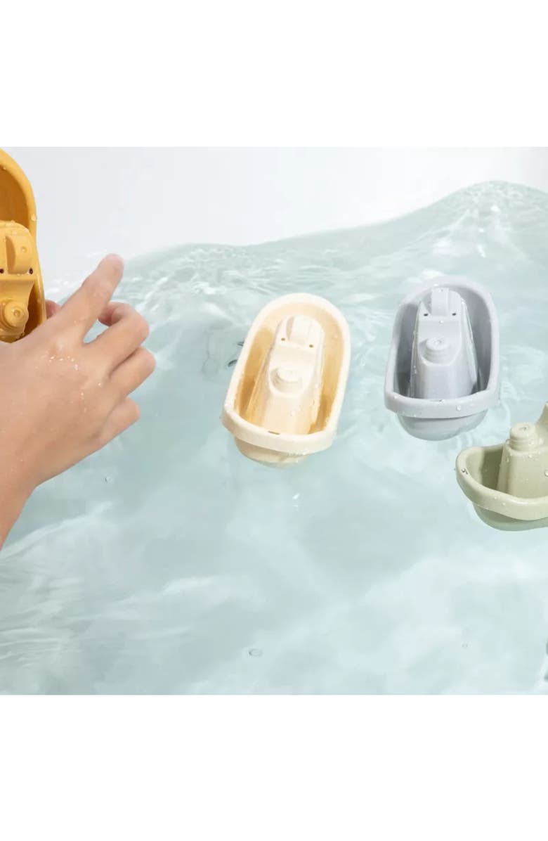 Sperric Floating Boats Mold Free Educational Bath Toy 5-Piece Set, Alternate, color, Multicolor